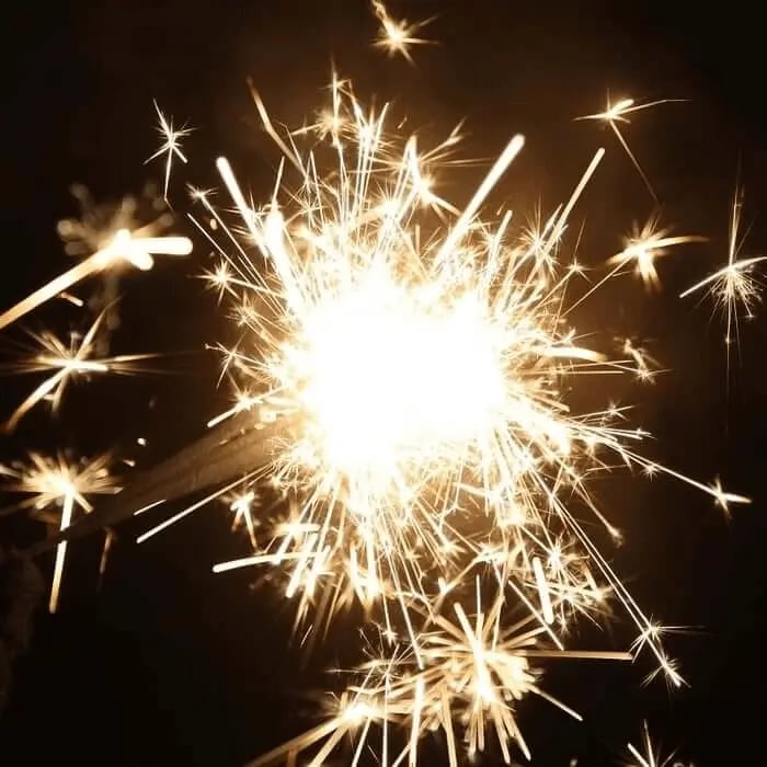 Picture of sparkler, used to represent energising video content in marketing funnel