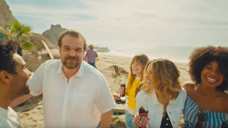 On the beach