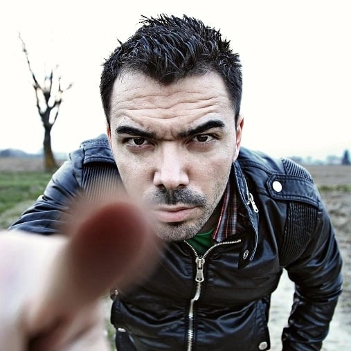 The man and his thumb