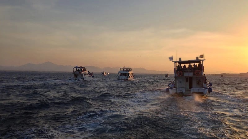 Ocean and ships